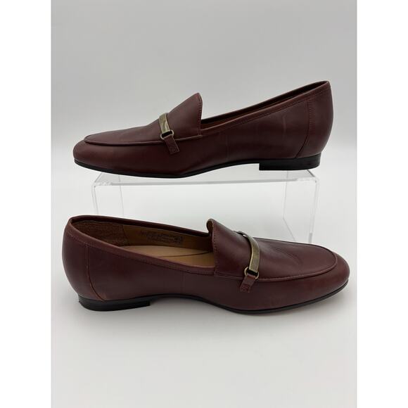 Vionic Evie Loafers Brown Leather Size 8 Arch Support Orthotic Comfort Loafer - Picture 16 of 16